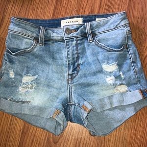 Pacsun Super Stretch Shortie Shorts